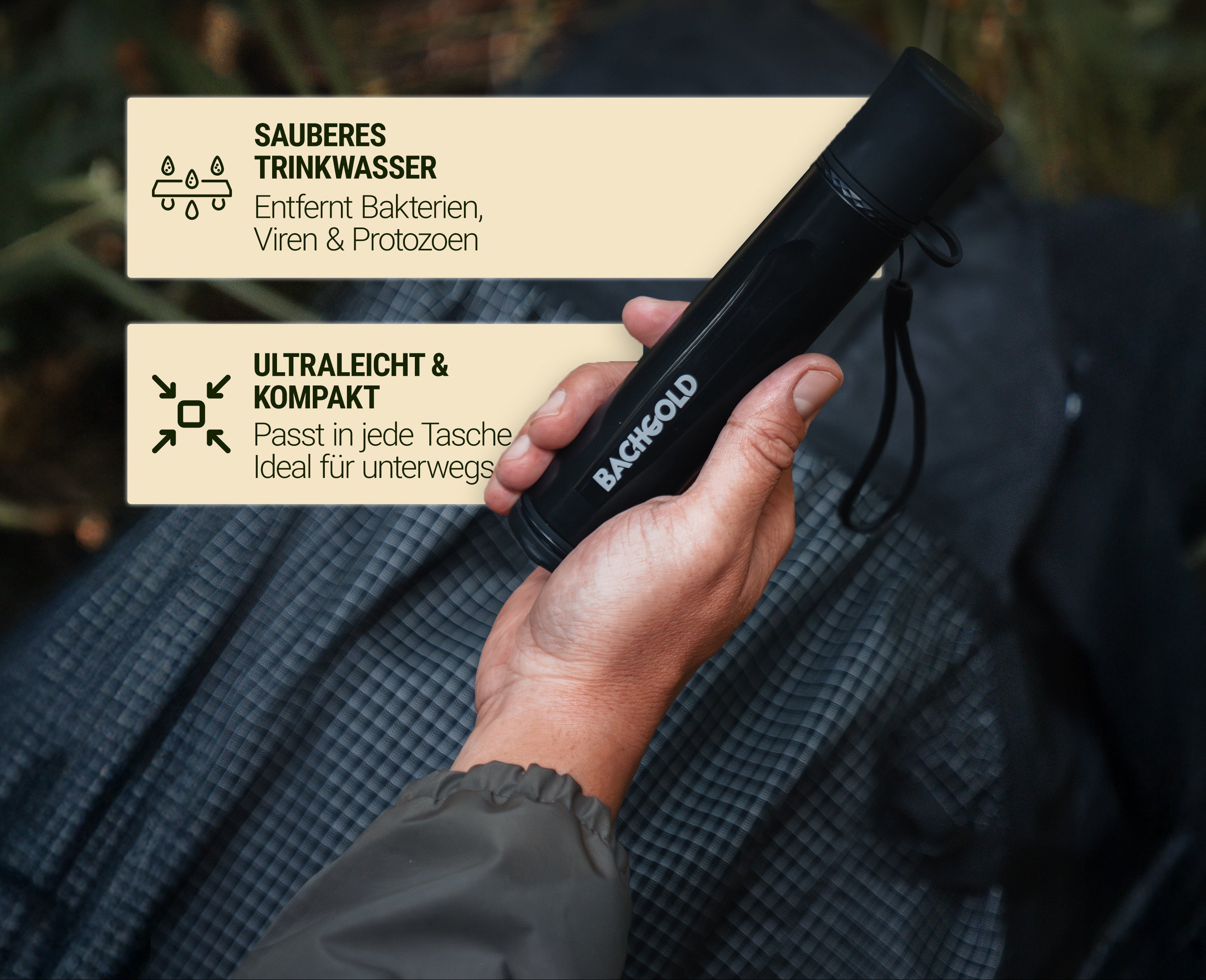 Bachgold Straw Wasserfilter Outdoor