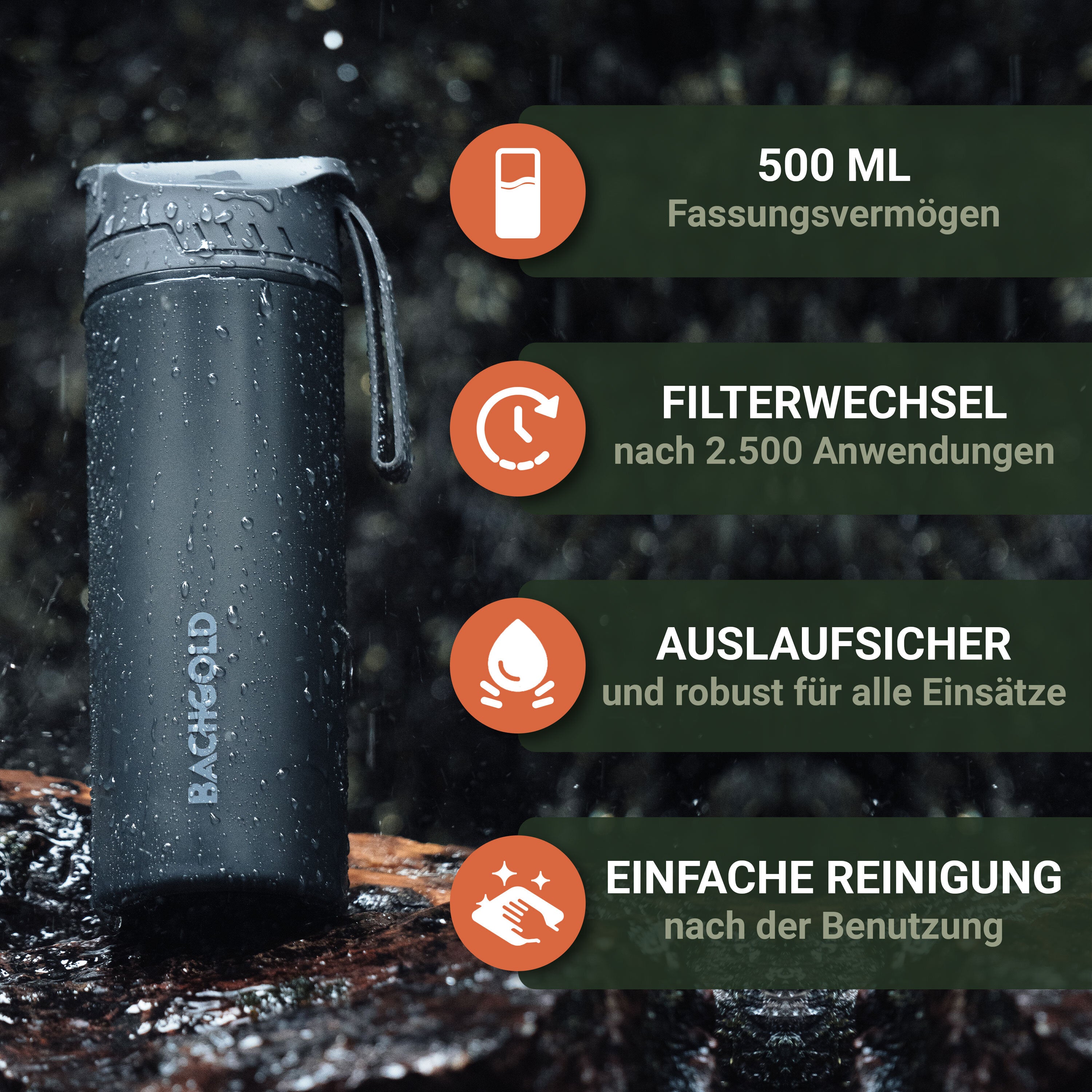 Bachgold® Selfpress Wasserfilter