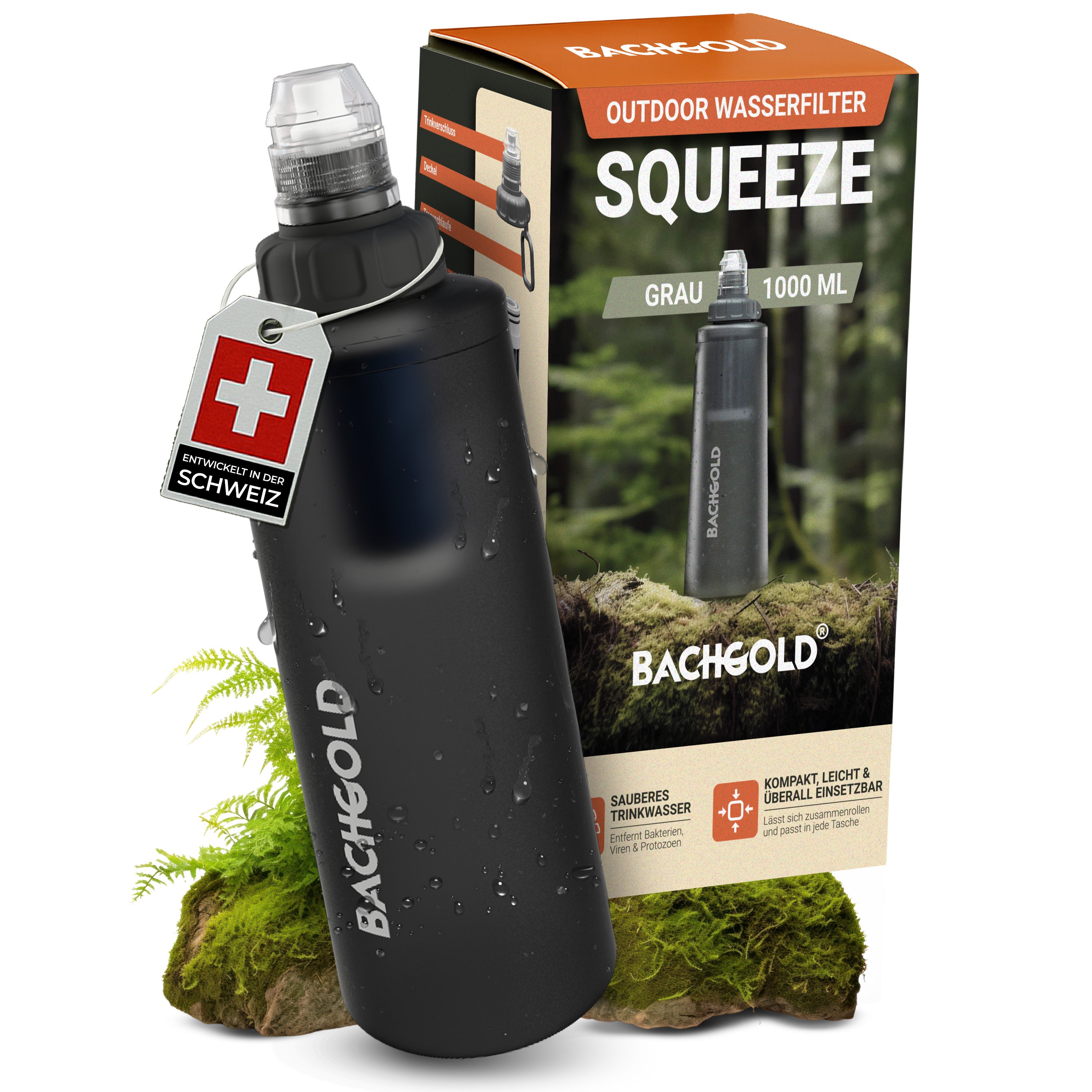 Bachgold® Squeeze Wasserfilter Outdoor
