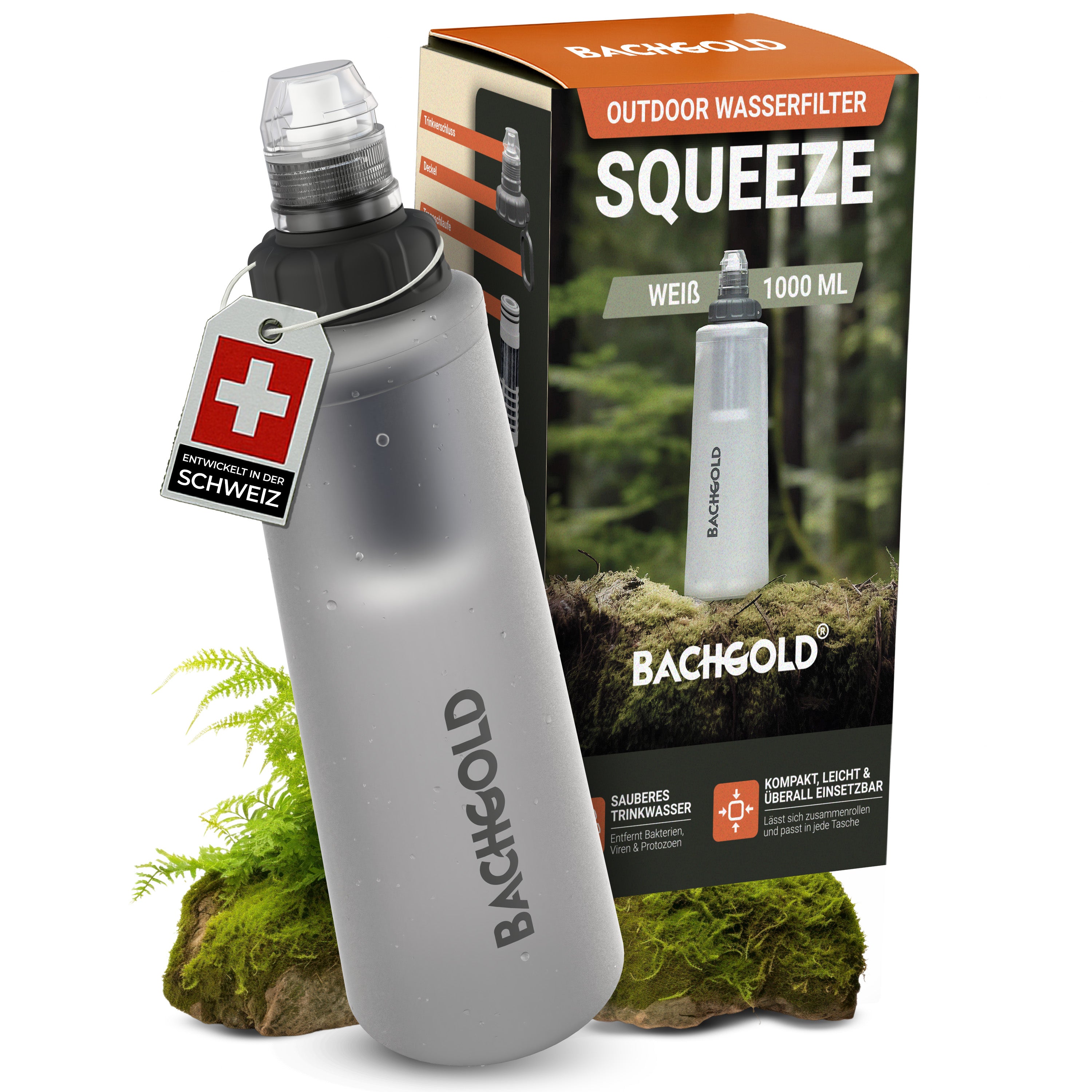 Bachgold® Squeeze Wasserfilter Outdoor