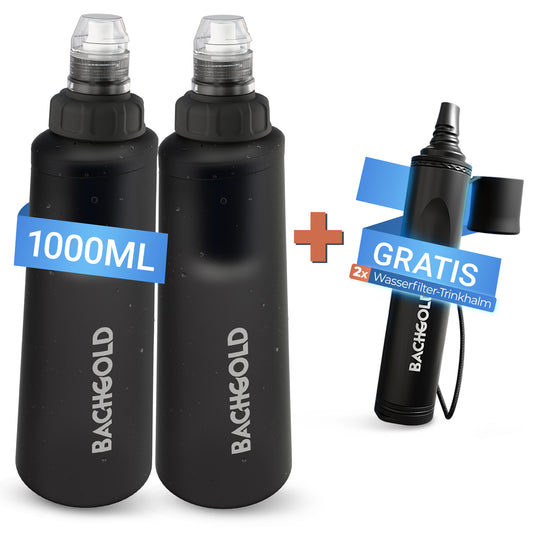 Bachgold Reise-Set (Squeeze + Straw)