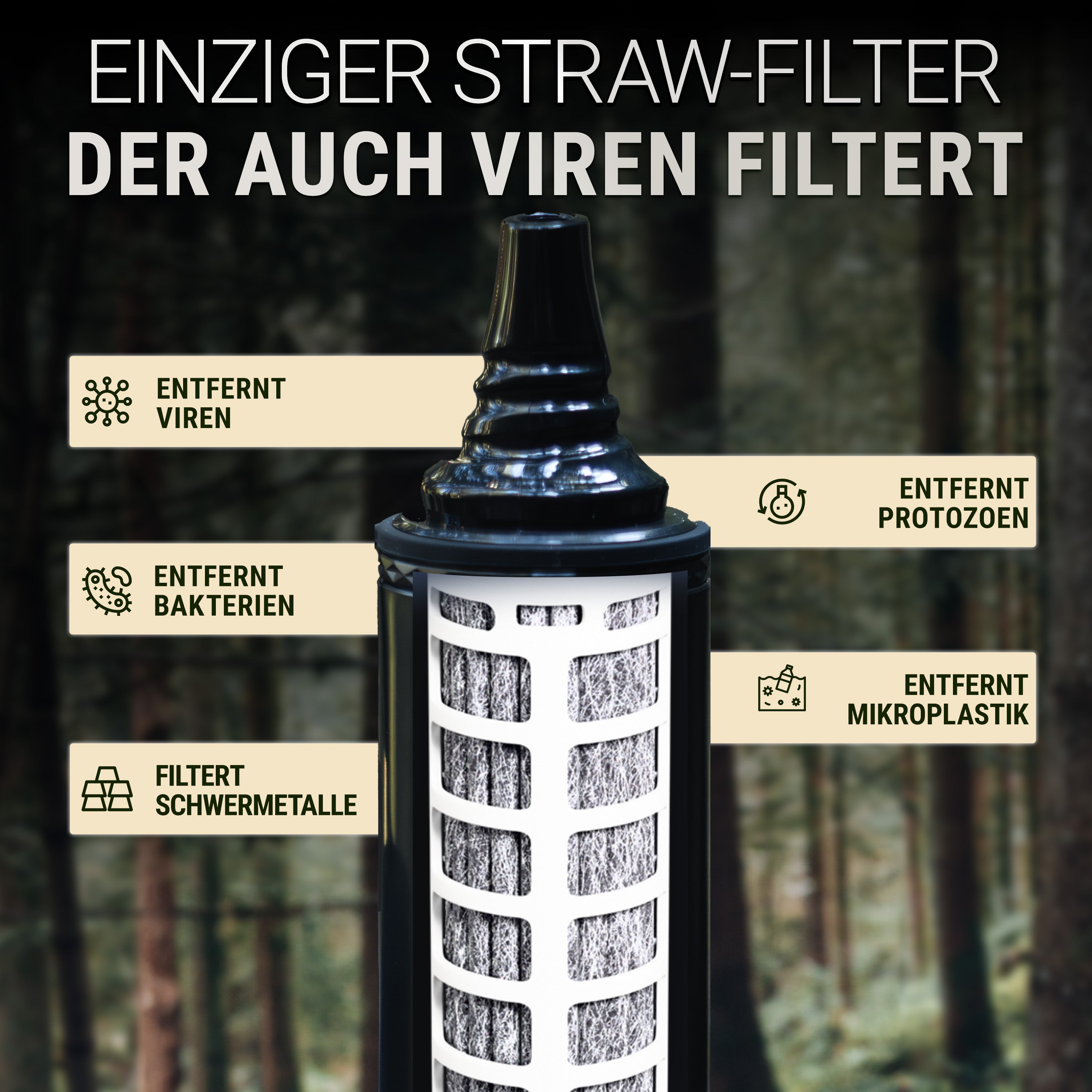Bachgold Straw Wasserfilter Outdoor