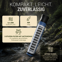Bachgold Reise-Set (Squeeze + Straw Wasserfilter)