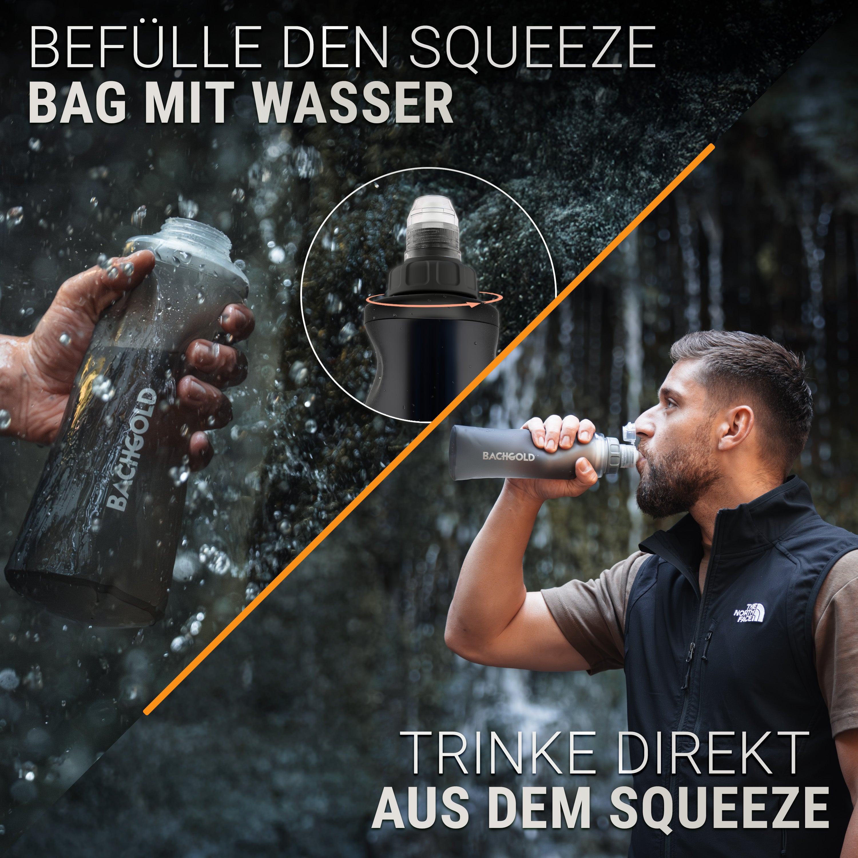 Bachgold® Squeeze Wasserfilter Outdoor