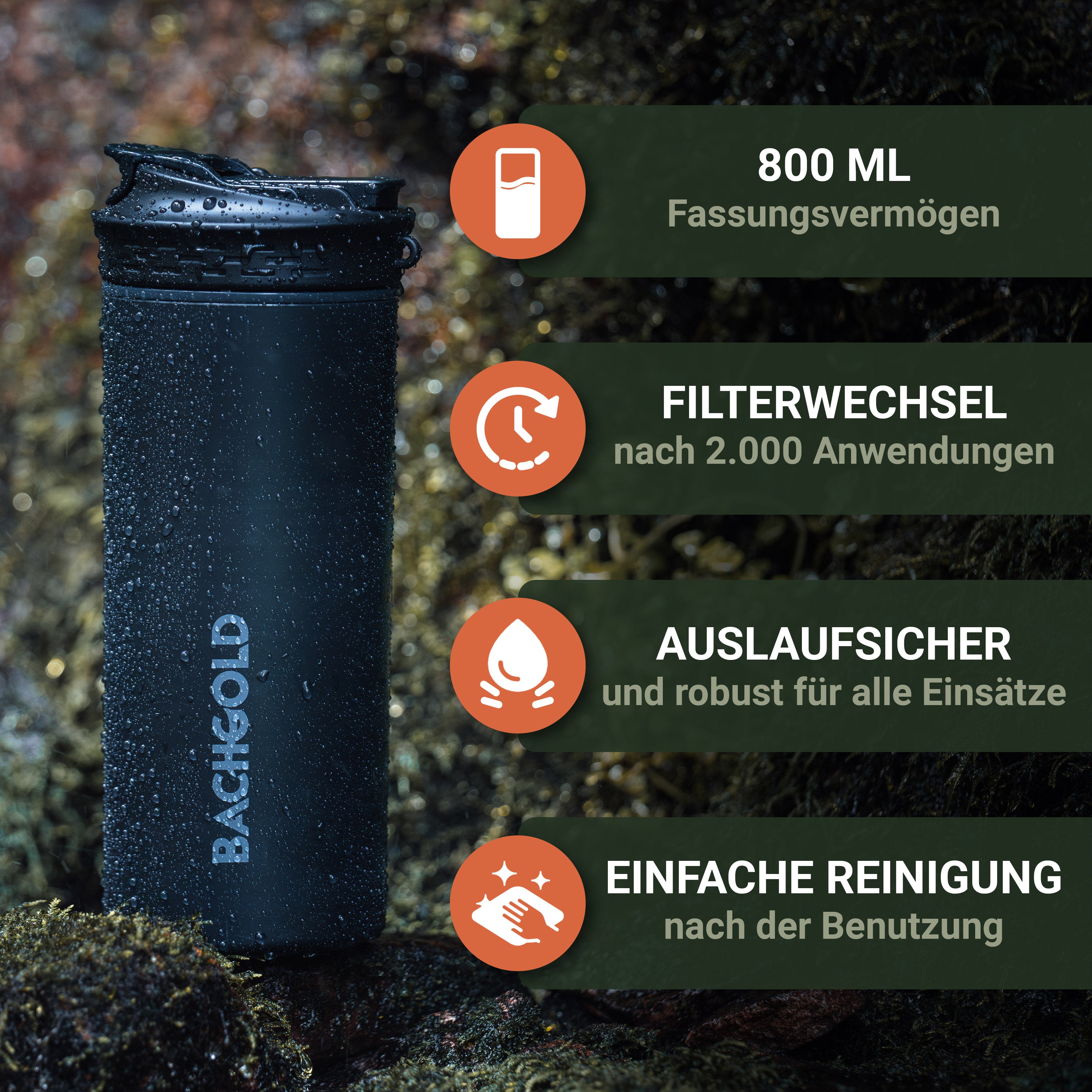 Bachgold® Selfpress Wasserfilter XL