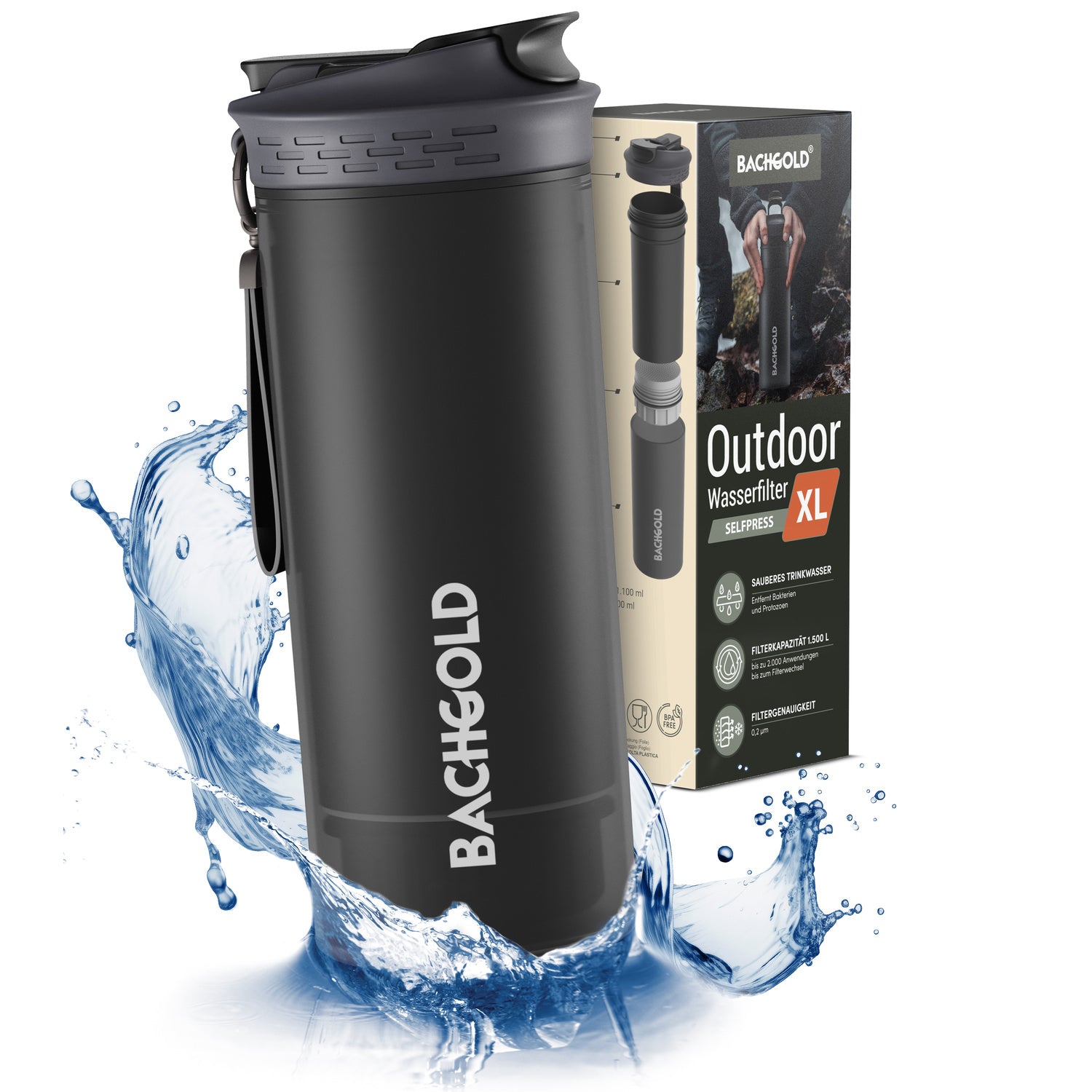 Bachgold® Selfpress Wasserfilter XL