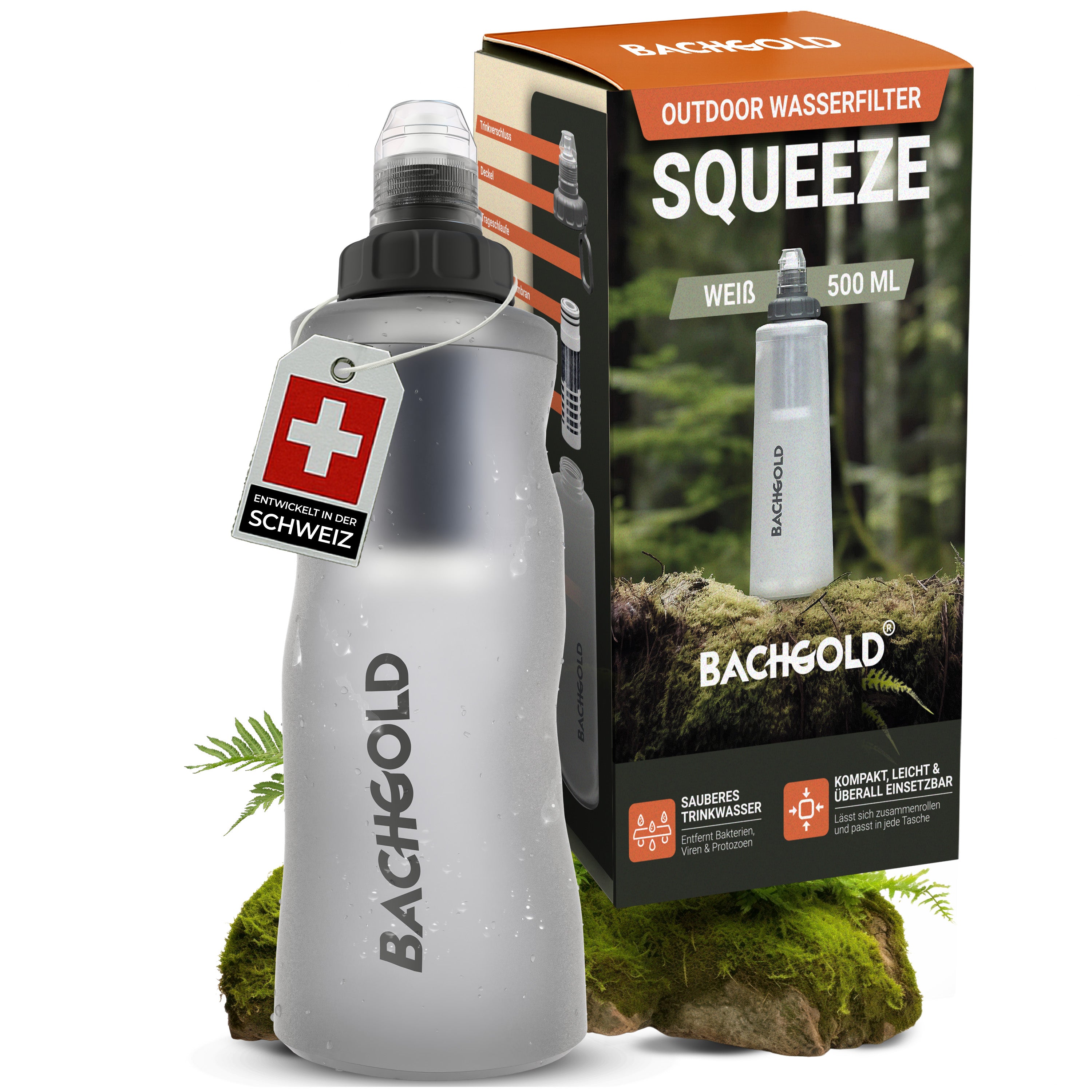 Bachgold® Squeeze Wasserfilter Outdoor